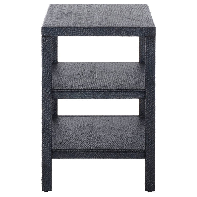 Safavieh Apis Raffia Woven Two Shelf End Table Bohemian Coastal Accent for Living Room ACC6603C