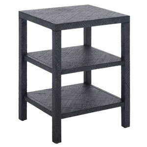 Safavieh Apis Raffia Woven Two Shelf End Table Bohemian Coastal Accent for Living Room ACC6603C
