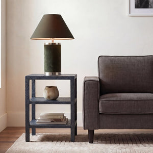 Safavieh Apis Raffia Woven Two Shelf End Table Bohemian Coastal Accent for Living Room ACC6603C