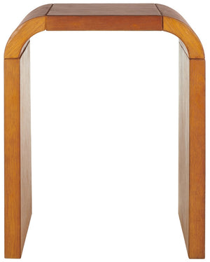 Safavieh Liasonya Curved Accent Table - Modern Sculptural Design With Seamless Flowing Lines For Elegance Natural ACC6608A