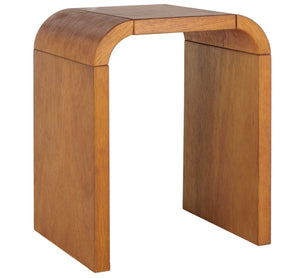 Safavieh Liasonya Curved Accent Table - Modern Sculptural Design With Seamless Flowing Lines For Elegance Natural ACC6608A