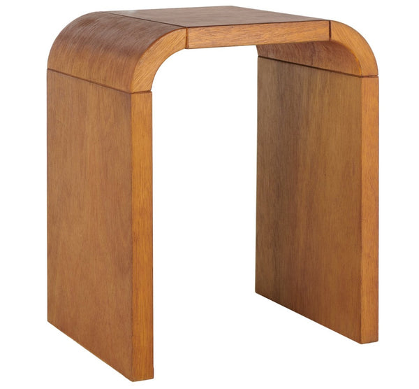 Safavieh Liasonya Curved Accent Table - Modern Sculptural Design With Seamless Flowing Lines For Elegance Natural ACC6608A