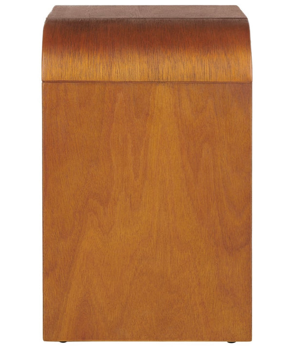 Safavieh Liasonya Curved Accent Table - Modern Sculptural Design With Seamless Flowing Lines For Elegance Natural ACC6608A