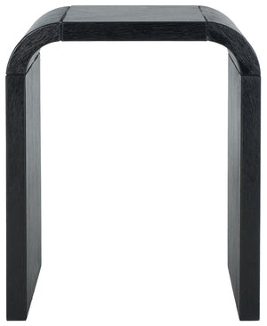 Safavieh Liasonya Curved Accent Table - Modern Sculptural Design With Seamless Flowing Lines For Elegance Black ACC6608C