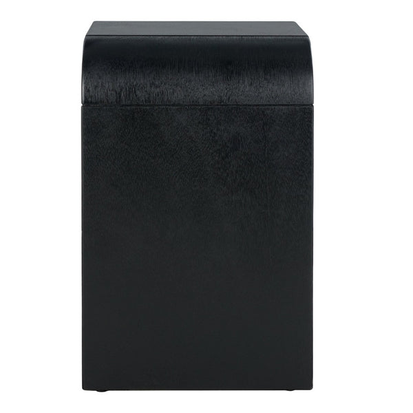 Safavieh Liasonya Curved Accent Table - Modern Sculptural Design With Seamless Flowing Lines For Elegance Black ACC6608C