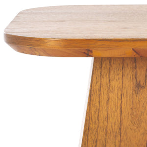 Safavieh Jean Modern Accent Table - Stylish Square Design With Natural Wood Grain For Versatile Home Decor ACC6609A
