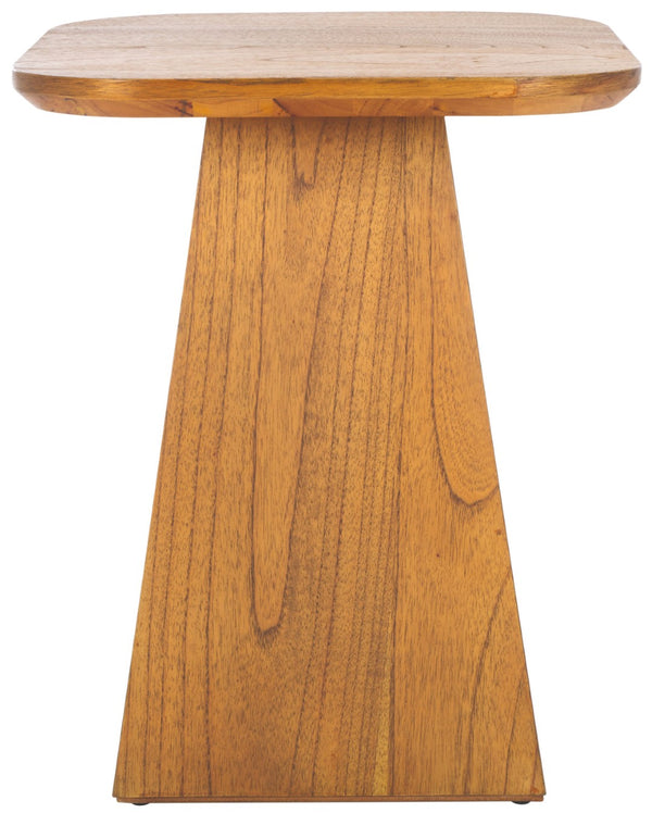 Safavieh Jean Modern Accent Table - Stylish Square Design With Natural Wood Grain For Versatile Home Decor ACC6609A