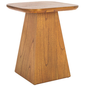 Safavieh Jean Modern Accent Table - Stylish Square Design With Natural Wood Grain For Versatile Home Decor ACC6609A