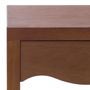Safavieh Kannie Compact 1-Drawer Accent Table In Dark Oak - Stylish, Versatile & Perfect For Small Spaces ACC6614A