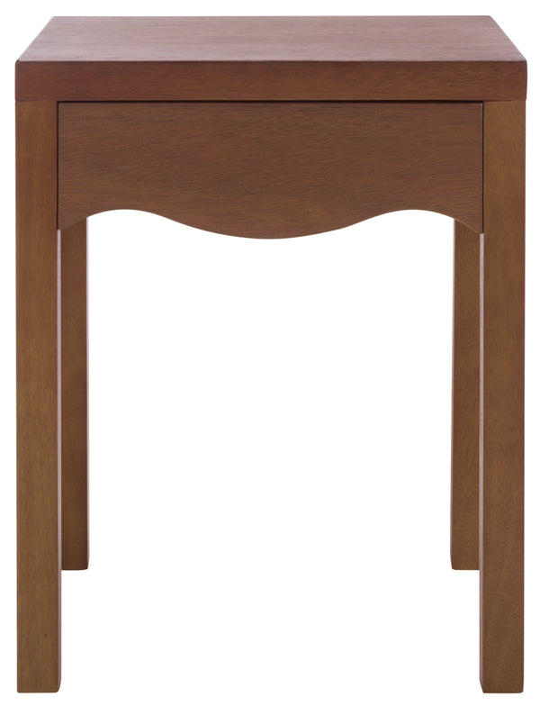 Safavieh Kannie 1 Drawer Accent Table In Dark Oak – Elegant Storage Solution For Chic Home Decor Style Dark Oak Wood ,Mdf,Veneer Acc6614a