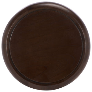 Safavieh Anatoly Round Accent Table - Elegant Brown Wood Design For Timeless Home Decor & Versatile Use Brown Wood And Veneer Acc6615a
