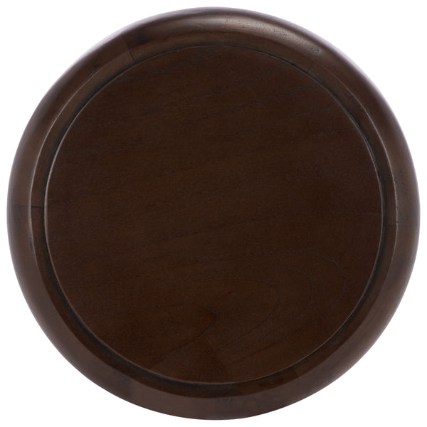 Safavieh Anatoly Round Accent Table - Elegant Brown Wood Design For Timeless Home Decor & Versatile Use Brown Wood And Veneer Acc6615a