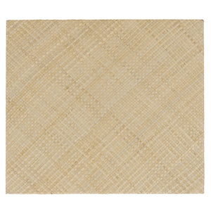 Apis Raffia Accent Table With Drawer & Shelf — Handwoven Pandan Texture, Compact Coastal Style