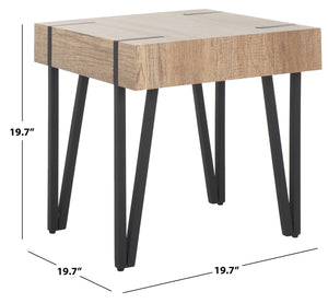 Safavieh Aburton End Table Multibrown / Black Mdf ACC7003A