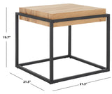 Safavieh Edgefield End Table Natural / Black Mdf ACC7004A