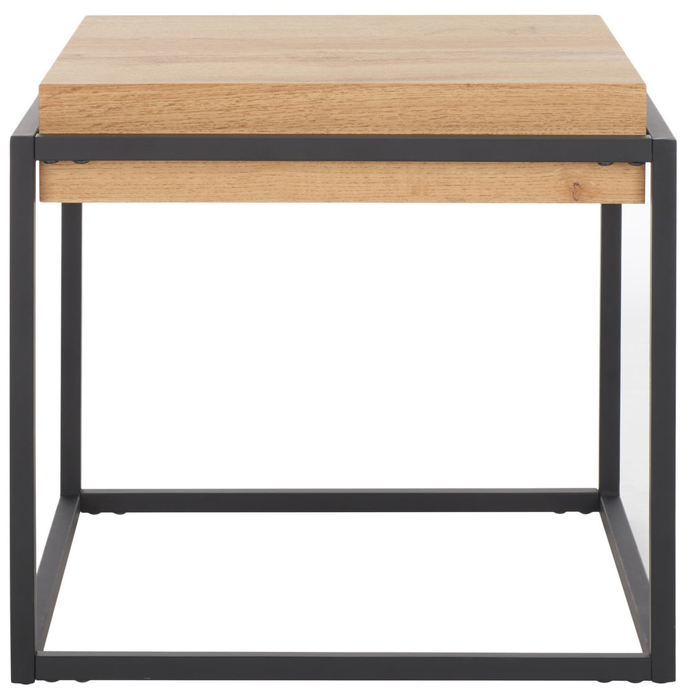 Safavieh Edgefield End Table Natural / Black Mdf ACC7004A