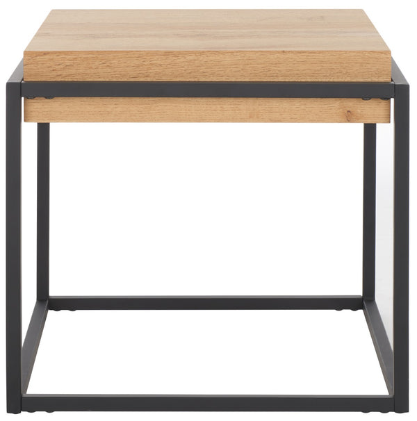 Safavieh Edgefield End Table Natural / Black Mdf ACC7004A