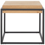 Safavieh Edgefield End Table Natural / Black Mdf ACC7004A