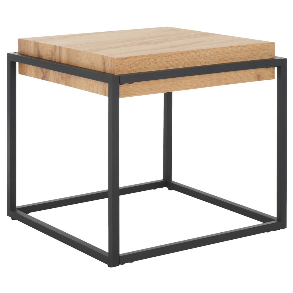 Safavieh Edgefield End Table Natural / Black Mdf ACC7004A