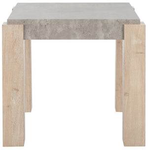 Safavieh Coromio End Table Light Grey / Natural Mdf ACC7005A