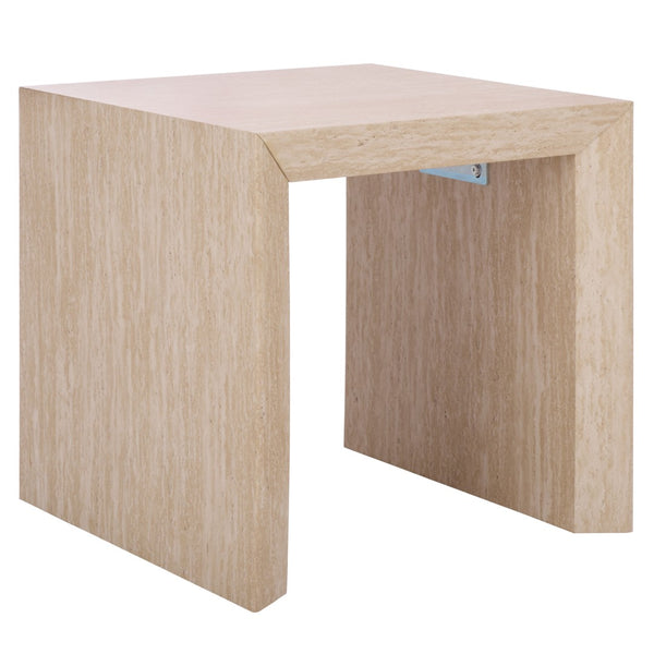 Safavieh Woodrow Accent Table - Versatile Modern Side Table For Living Rooms, Bedrooms, And Home Offices Faux Travertine ACC7006B