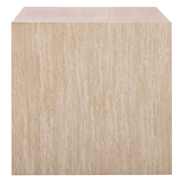 Safavieh Woodrow Accent Table - Versatile Modern Side Table For Living Rooms, Bedrooms, And Home Offices Faux Travertine ACC7006B