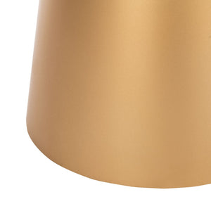 Safavieh Mila Contemporary Pedestal End Table - Elegant Marble Top With Sturdy Metal Base For Modern Living White Marble/Brass ACC7203A