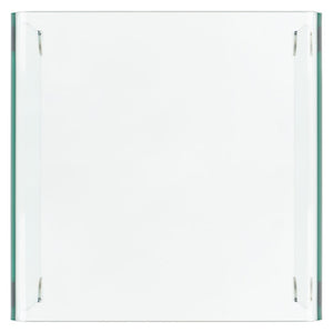 Safavieh Cowan Tempered Glass Side Table  Clear Glass Glass ACC7300A