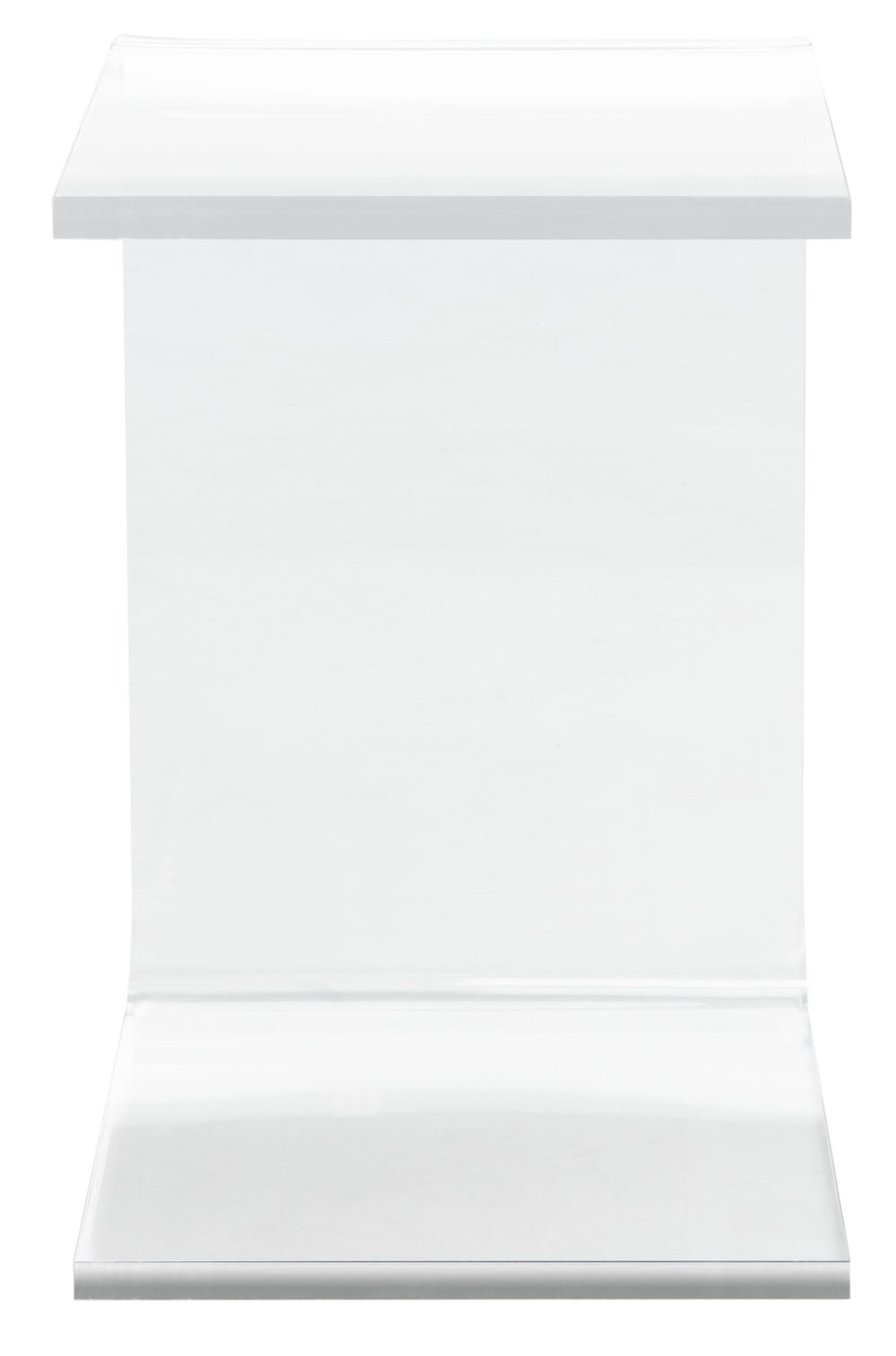 Safavieh Upton Clear Acrylic Side Table - Modern C-Shaped Design For Minimalist Spaces & Versatile Functionality ACC8001A