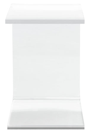 Safavieh Upton Clear Acrylic Side Table - Modern C-Shaped Design For Minimalist Spaces & Versatile Functionality ACC8001A