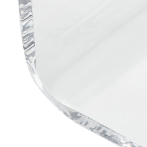 Safavieh Upton Clear Acrylic Side Table - Modern C-Shaped Design For Minimalist Spaces & Versatile Functionality ACC8001A