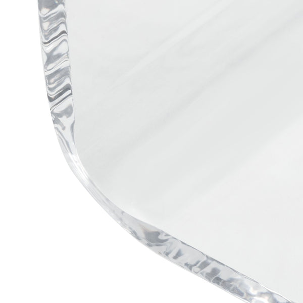 Safavieh Upton Clear Acrylic Side Table - Modern C-Shaped Design For Minimalist Spaces & Versatile Functionality ACC8001A