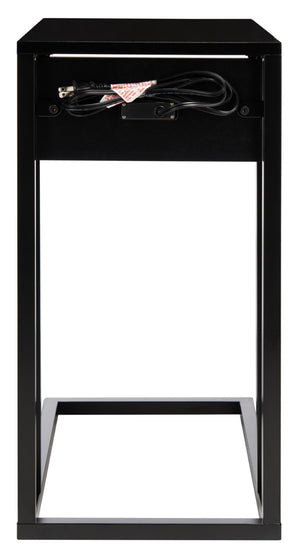 Safavieh Portland Usb Side Table With Charging Ports - Sleek C-Frame Design For Modern Living Spaces ACC8003A