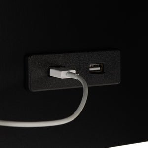 Safavieh Portland Usb Side Table With Charging Ports - Sleek C-Frame Design For Modern Living Spaces ACC8003A