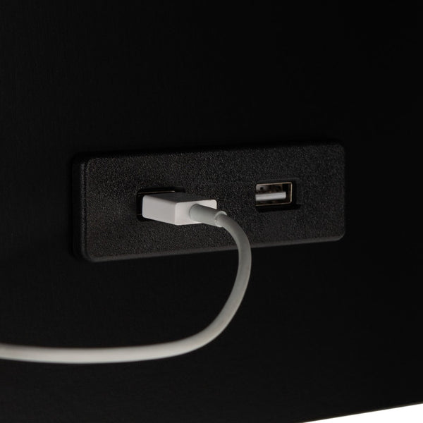 Safavieh Portland Usb Side Table With Charging Ports - Sleek C-Frame Design For Modern Living Spaces ACC8003A