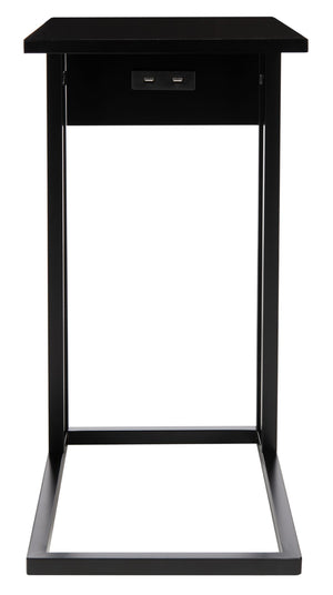 Safavieh Portland Usb Side Table With Charging Ports - Sleek C-Frame Design For Modern Living Spaces ACC8003A