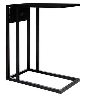 Safavieh Portland Usb Side Table With Charging Ports - Sleek C-Frame Design For Modern Living Spaces ACC8003A