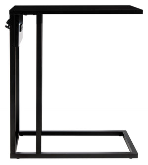 Safavieh Portland Usb Side Table With Charging Ports - Sleek C-Frame Design For Modern Living Spaces ACC8003A