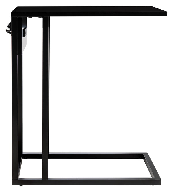 Safavieh Portland Usb Side Table With Charging Ports - Sleek C-Frame Design For Modern Living Spaces ACC8003A