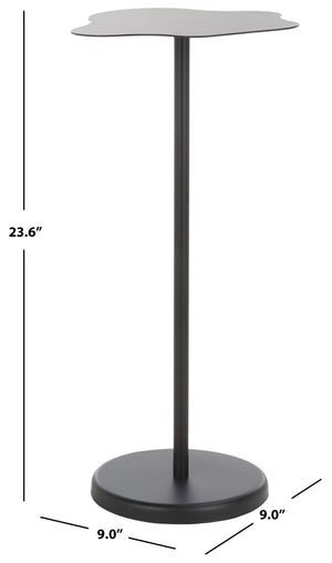 Safavieh Gaius Side Table - Sleek, Sculptural Accent For Modern Spaces, Matte Black Finish, Perfect For Decor ACC8006A