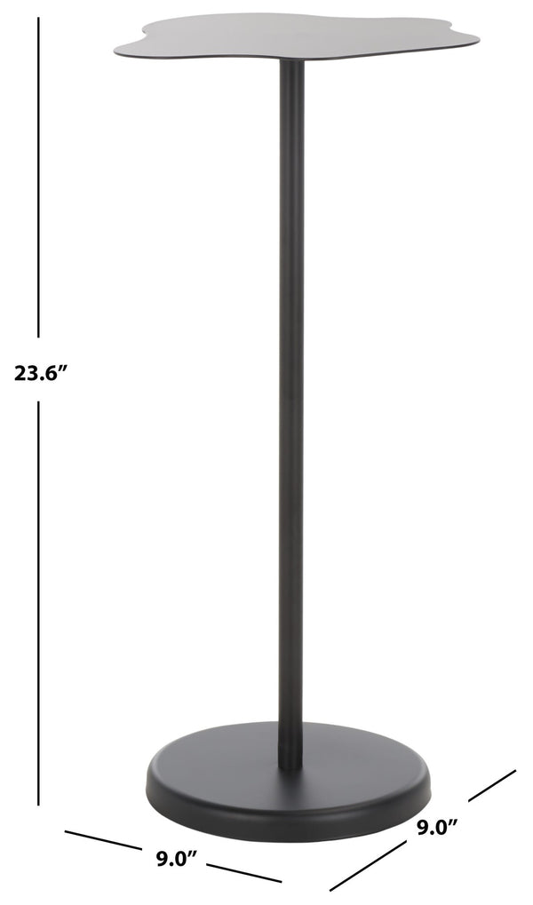 Safavieh Gaius Side Table - Sleek, Sculptural Accent For Modern Spaces, Matte Black Finish, Perfect For Decor ACC8006A
