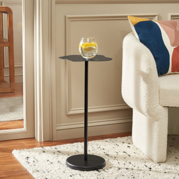 Safavieh Gaius Side Table - Sleek, Sculptural Accent For Modern Spaces, Matte Black Finish, Perfect For Decor ACC8006A