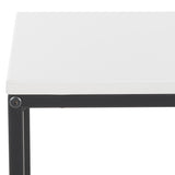 Safavieh Eugenia Side Table White / Brown / Black Mdf ACC8007A