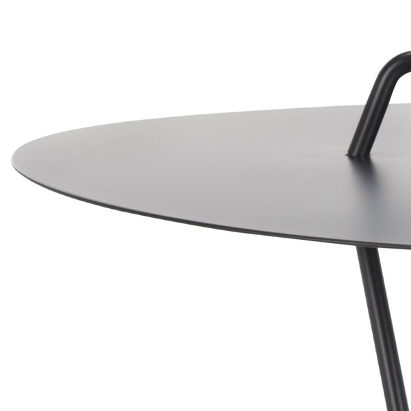 Safavieh Medalia Side Table - Sleek Matte Black Accent Table With Modern Design And Integrated Handle For Versatility ACC8008A