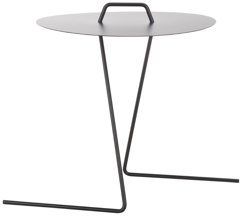 Safavieh Medalia Side Table - Sleek Matte Black Accent Table With Modern Design And Integrated Handle For Versatility ACC8008A