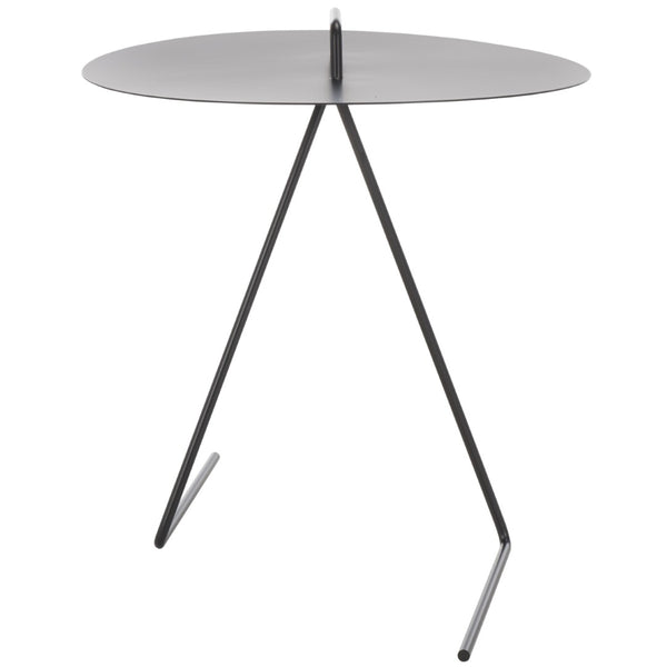 Safavieh Medalia Side Table - Sleek Matte Black Accent Table With Modern Design And Integrated Handle For Versatility ACC8008A