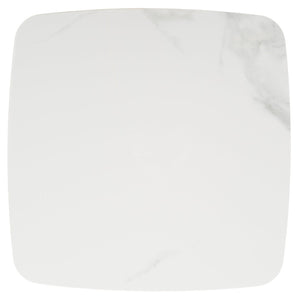 Safavieh Karina Square End Table - Modern White Faux-Marble Top With Tapered Oak Legs For Chic Living Spaces ACC8102A