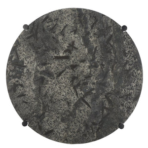 Safavieh Pratt Round Side Table – Elegant Black Marble Accent Table For Modern Living Spaces & Décor ACC9001A