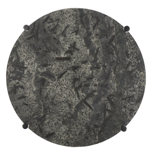Safavieh Pratt Round Side Table – Elegant Black Marble Accent Table For Modern Living Spaces & Décor ACC9001A