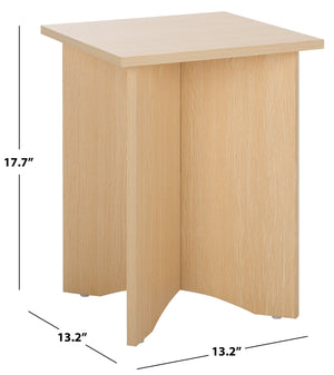 Safavieh Elroy Accent Table In Sand – Stylish, Rustic Design Perfect For Living Room, Bedroom & Hallway Decor Sand Wood Acc9301a